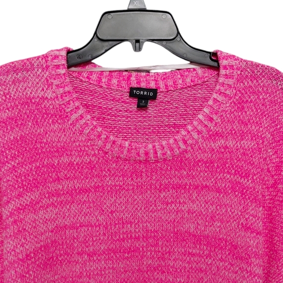 Torrid Pink Crew Neck Sweater - Picture 7 of 12
